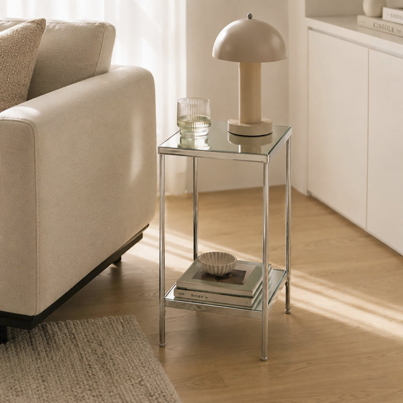 Kernberry End Table, Chrome