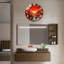 Horloge murale coucher de soleil, horloge murale 24 po