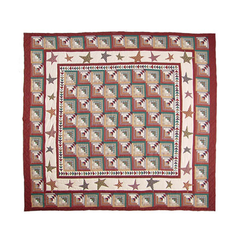 Woodland Star And Geese Cotton Quilt