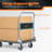 Foldable Platform Truck Push Dolly, Heavy Duty Rolling Cart with 360 Degree Swivel Wheels-69527695