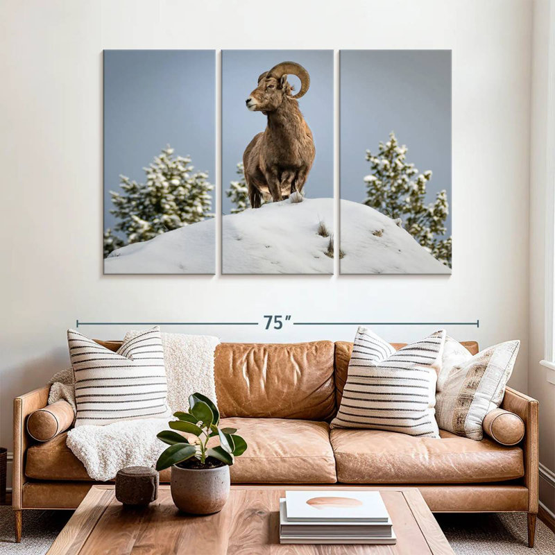 Mouflon d'hiver Brampt, H 28 po x l 45 po