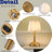 11'' Glam Cordless Table Lamp Touch Control With 3 Way Classic Elegant Dimmable Rechargeable Led Nightstand Lamp With Fabric Shade In Brass Finish-725276881