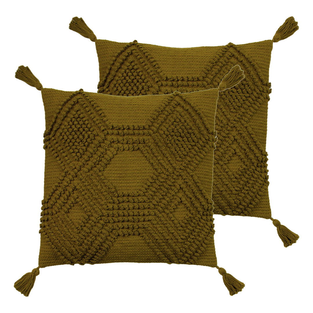 Geometric Square Cushion