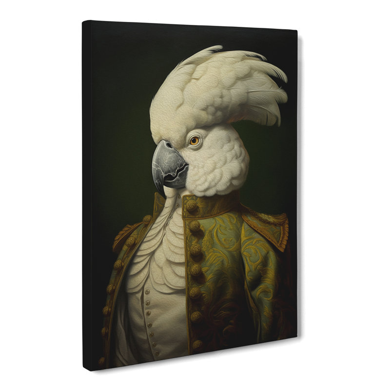 Cockatoo Renaissance Art - Wrapped Canvas, 76cm H x 50cm W x 3cm D