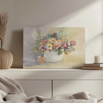 «Flowers & Apples» par Stephen Calcasola, reproduction d'art sur toile