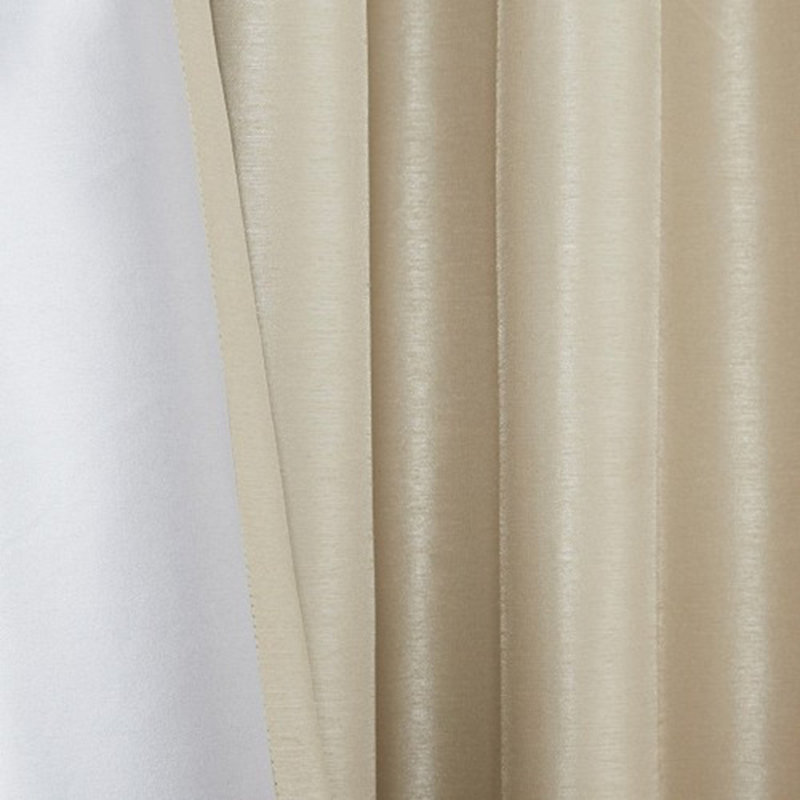 Twist Tab Total Blackout Window Curtain Panel Champagne 50" Blackout, Champagne, 50" W x 95" L