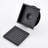 Square Stainless Steel Grid Shower Floor Drain With Flange In Matte Black