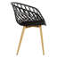 Priscilla Garden Chair with Armrests Set of 6 Plastic Kitchen Chairs Balcony Chairs Outdoor Chair Patio Chairs-1385460152