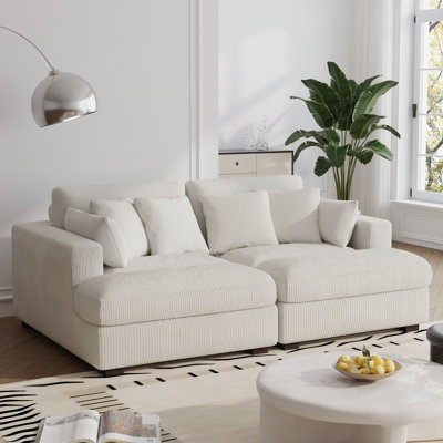 Bentura 213.4Cm Recessed Arms Modular Sleeper