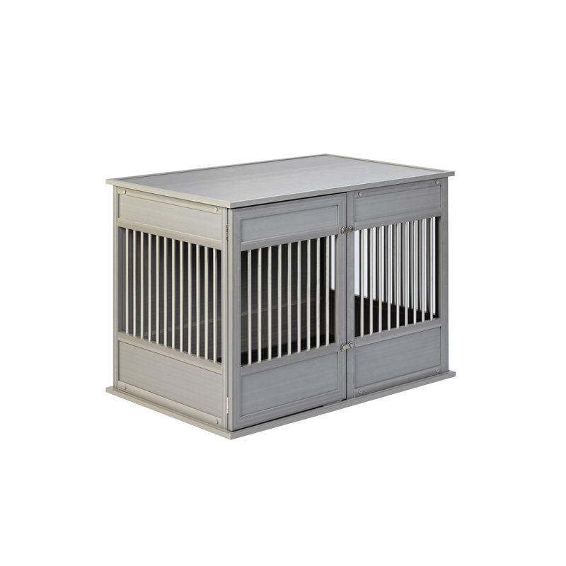 ECOFLEX Horizon Easy Access Dog Crate, Grey, Extra Large (30.24" H x 27.87" W x 42.99" D)
