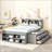 Full Bed With Bookcase Headboard-690941171