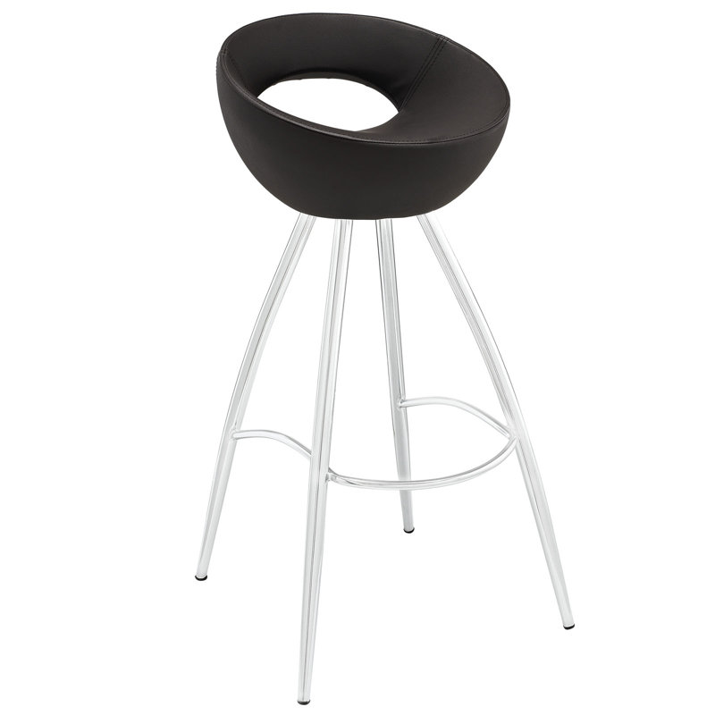 Modway Persist Modern Vinyl Bar Stool, Brown