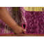 Tapis marocain moderne mauve à rayures 9 x 13
