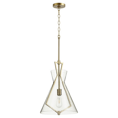 Luminaire suspendu conique à 1 lumière Oakhaven