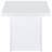 White High Gloss End Table