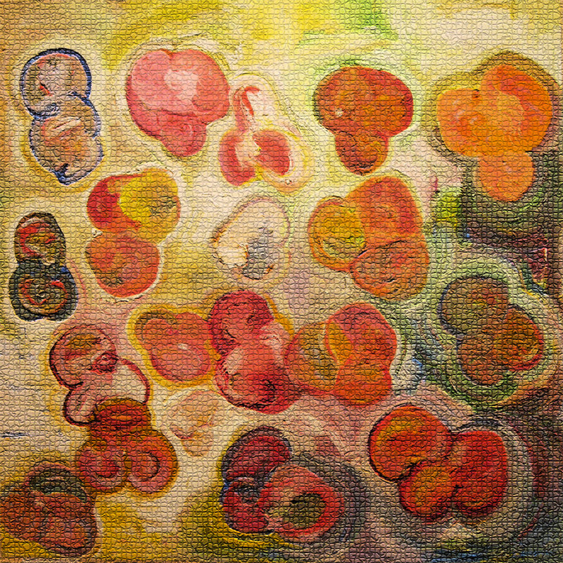 Textured Particles Painting by Irina Gorbman, 24" H x 24" W