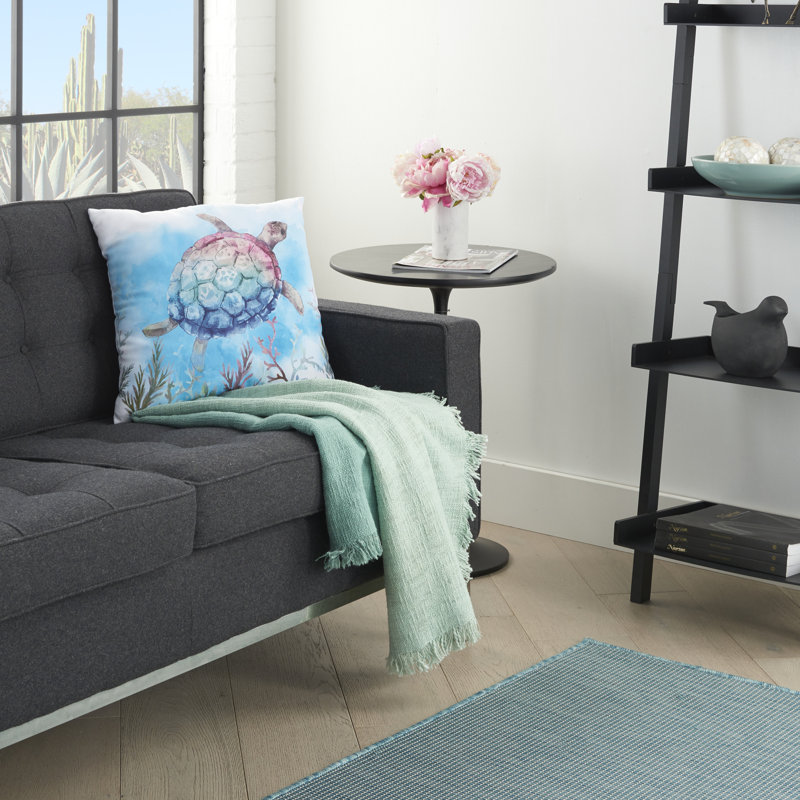  Housse de coussin d'extérieur carré Sea Turtle