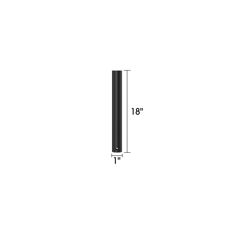 Ventilateur de plafond sans fil 18 "/ 24" / 36 "/ 48", Noir, H 18 po x l 1 po x P 1 po