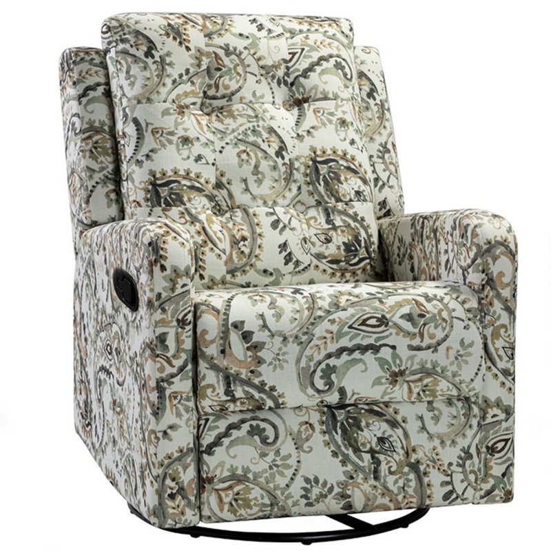 Fauteuil inclinable manuel berçant Salome, Polyester sauge