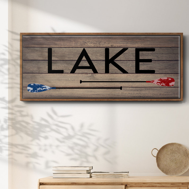 Lake Paddles- Framed Canvas