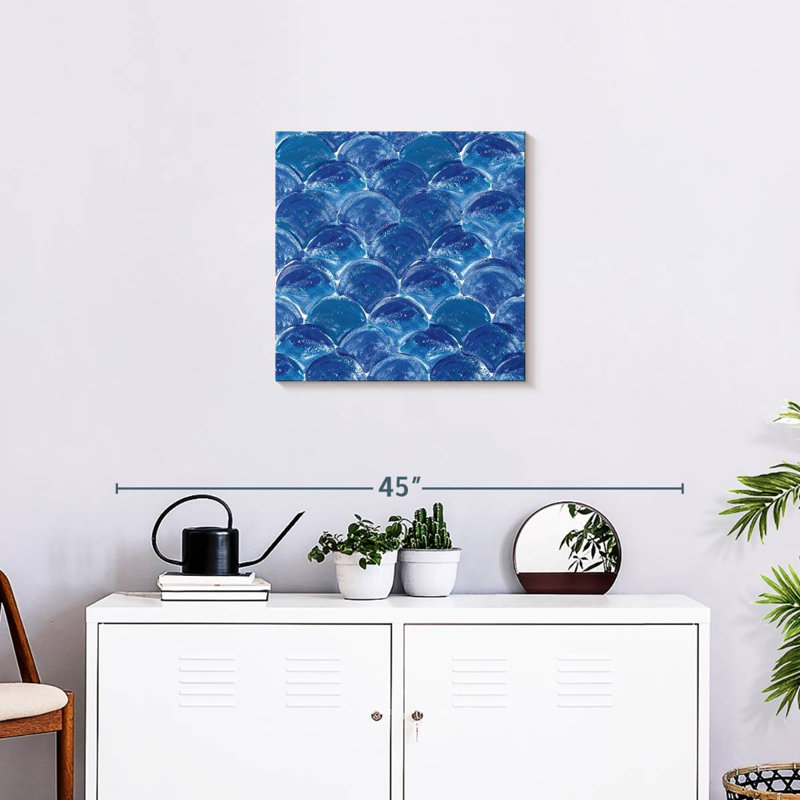Motif Kerner sur les vagues II C, H 20 po x l 20 po