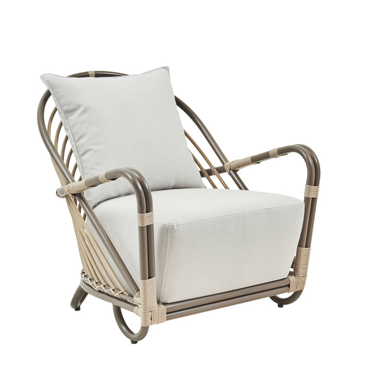 Méridienne Arne Jacobsen, Moccachino, Toile de voile goéland à motif géométrique Sun