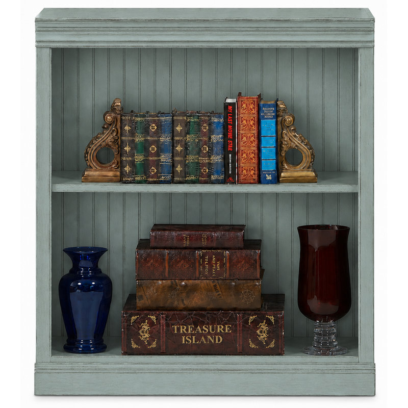 Sherita Bookcase, European Light Blue, (1 Shelf) 36” H x 32” W x 14.25” D