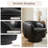 Upholstered Black Faux Leather Swivel Barrel Chair Recessed Arms With Solid Wood Base-1574842099
