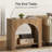 Set Of 2 Farmhouse End Table With Storage Shelf