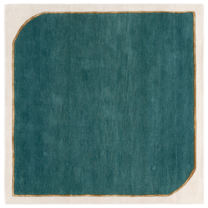 Tapis d'intérieur en laine touffeté à la main et en viscose Fifth Avenue, Carré 6 pi