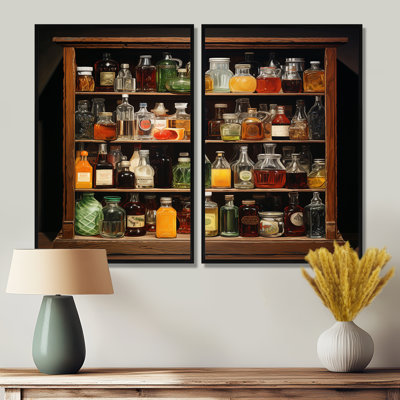 «Vintage Cocktail And Spirits Drink», impressions sur toile de grands cocktails