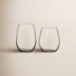 Signature-Kentfield Stemless 12-Piece Wine Glass Party Set for Red and White Wines