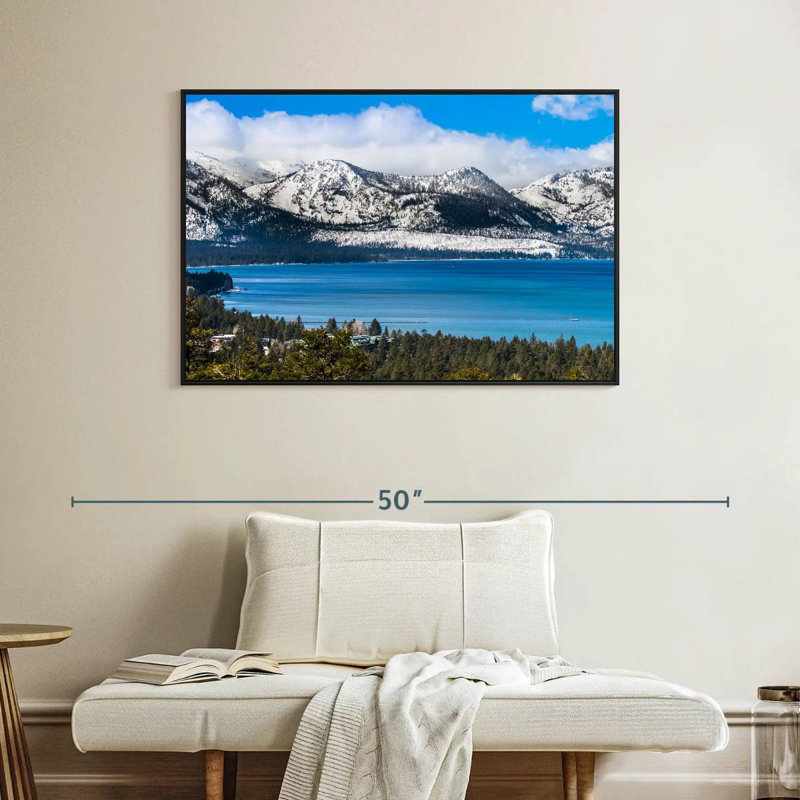 Stunning Lake Tahoe, Floating Frame Black, 40" X 27"