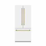 ZLINE Autograph 36 in. Black Stainless Refrigerator w/ Gray & Bronze Accents