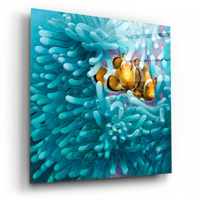Rosecliff Heights® 'Clowns' By Durwood Coffey, Acrylic Glass Wall Art,
