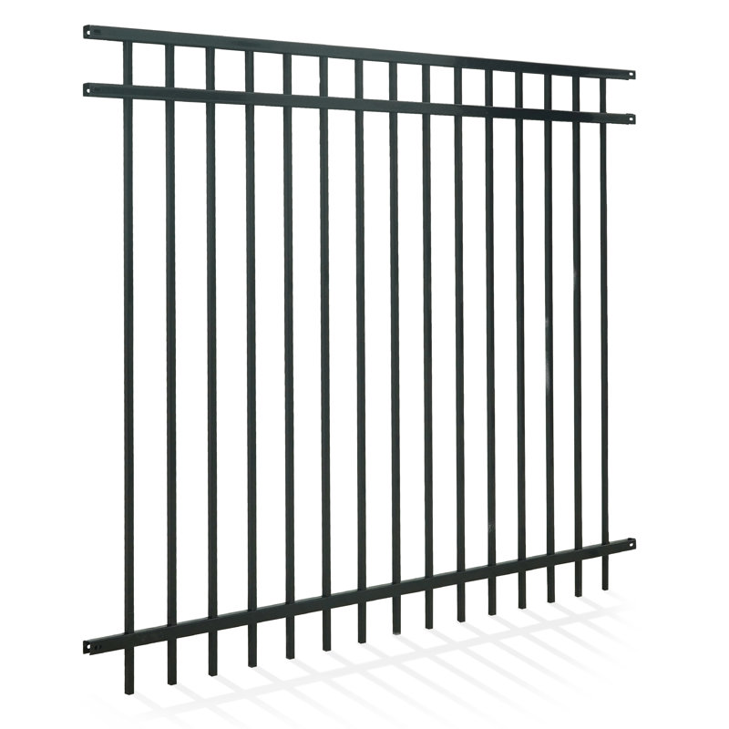 Panneau de clôture robuste à toit plat 5 pi H x 6 pi l, Remise horizontale H 6 pi