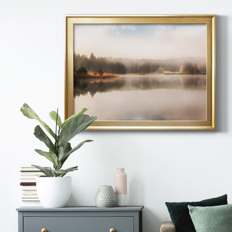 Cozy Nature - Photographie avec cadre photo, H 22,5 po x l 30,5 po x P 1 po, Or, Pas de tapis