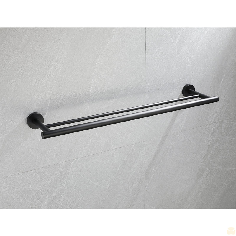 23.6'' Towel Bar Wall Mounted, Matte Black