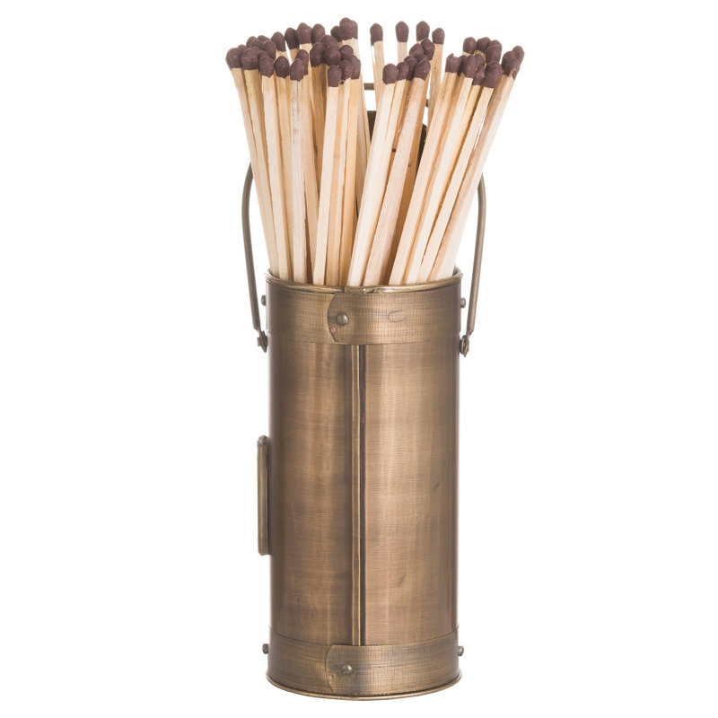 Chamness Steel Fireplace Tool Set, 20cm H x 7cm W x 2.8cm D, Antique Bronze