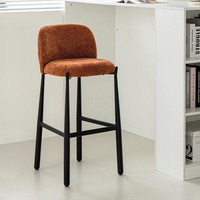Brown Solid back side Chair(Set of 2)