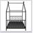 Metal House Platform Bed-357066719