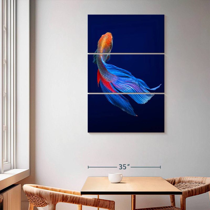 Brampt Thai Betta Fish, 65" H x 42" W