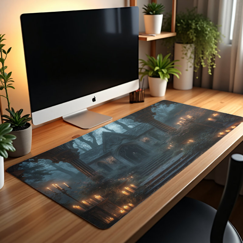 Polyester Desk Pad, 14.4x12.1