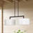 Ackley 2 Light Black Large Linear Chandelier-1271283660