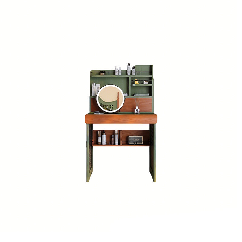 31.50"Green Minimalist Solid Wood Dressing Table