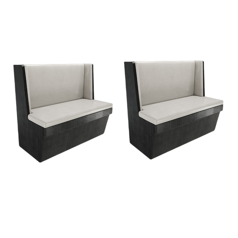 Banc rembourré en similicuir élégant