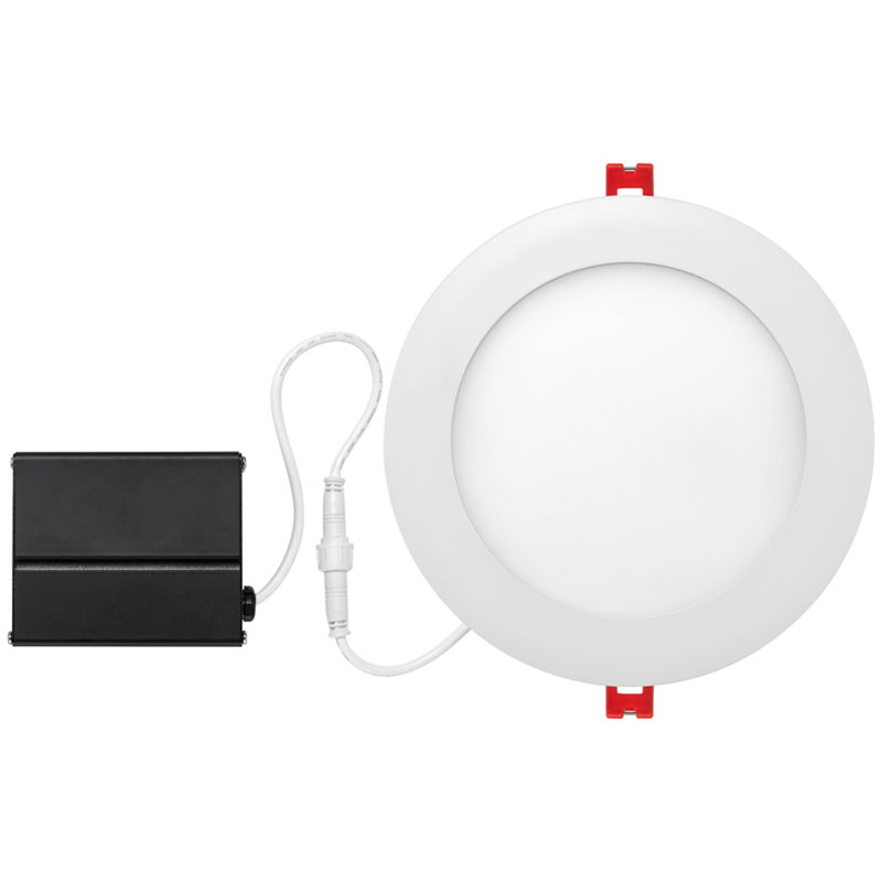 Globe électrique ultra mince 4 po Globe Electric W Ensemble d'éclairage DEL encastré en plastique 9 watts