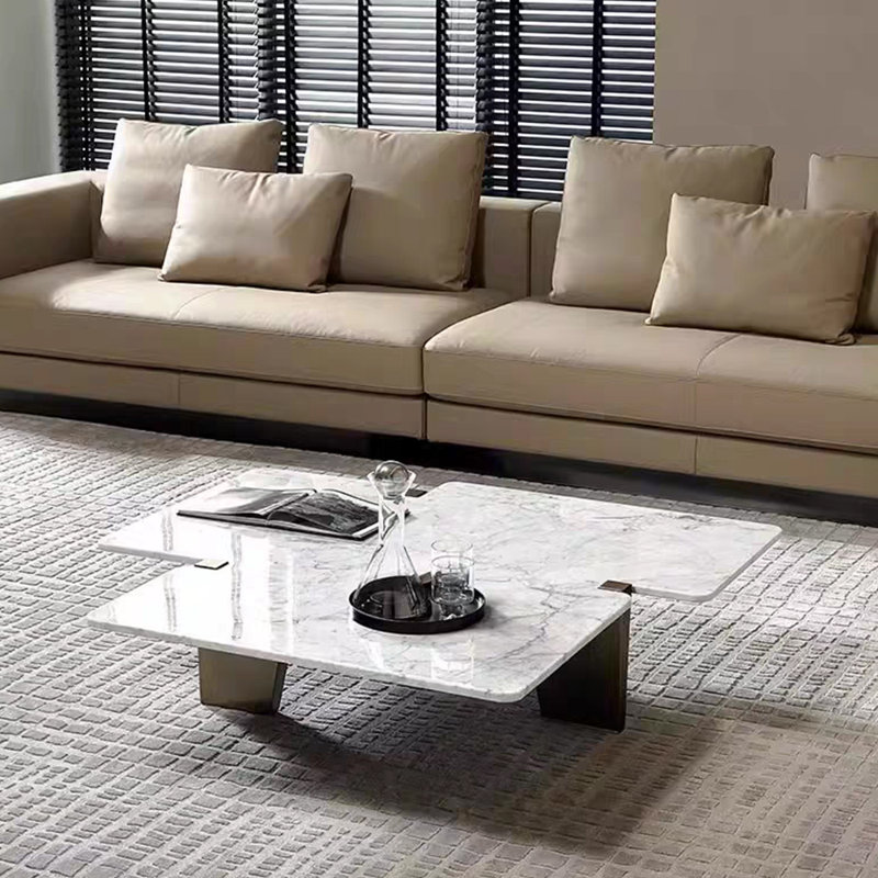 Table basse simple en marbre naturel