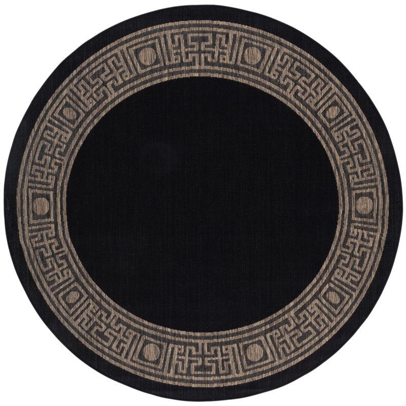 Tapis oriental intérieur / extérieur Herefordshire Performance, Rond 6 pi 7 po