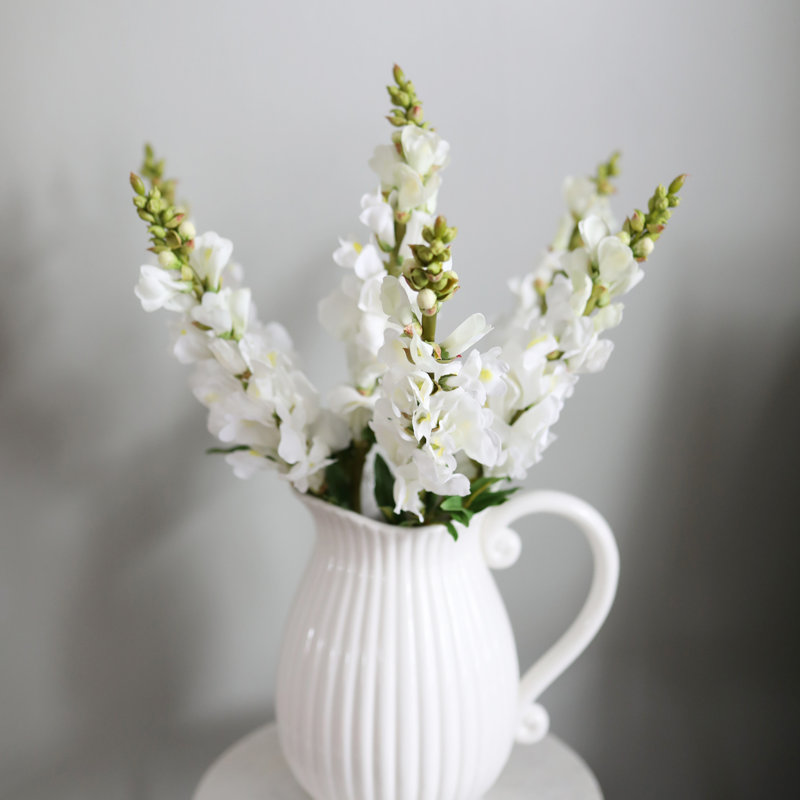Real Touch Snapdragon Faux Floral, Cream White